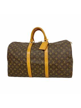 Louis Vuitton Boston Bag Monogram Keepall 50 Brown